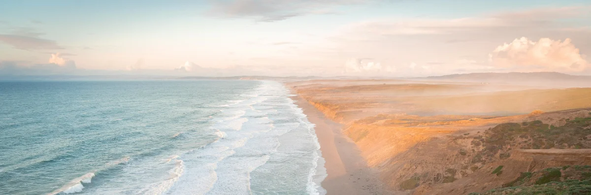 The Marin coastline